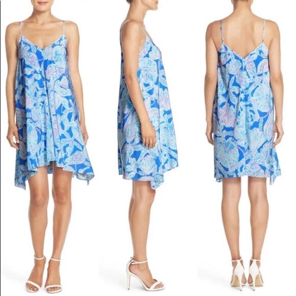 LILLY PULITZER DRESS  CLARA BAY BLUE - Picture 1 of 9